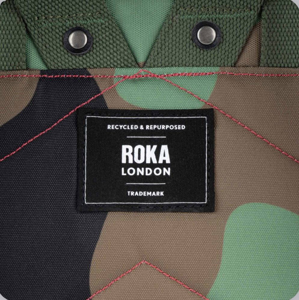 Roka Vintage Camo Canfield Roll Top Backpack - Image 3