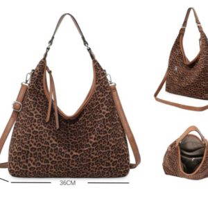 Evita Animal Print Hobo Bag