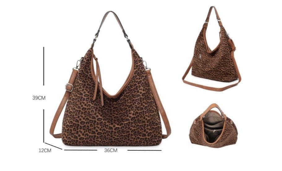 Evita Animal Print Hobo Bag