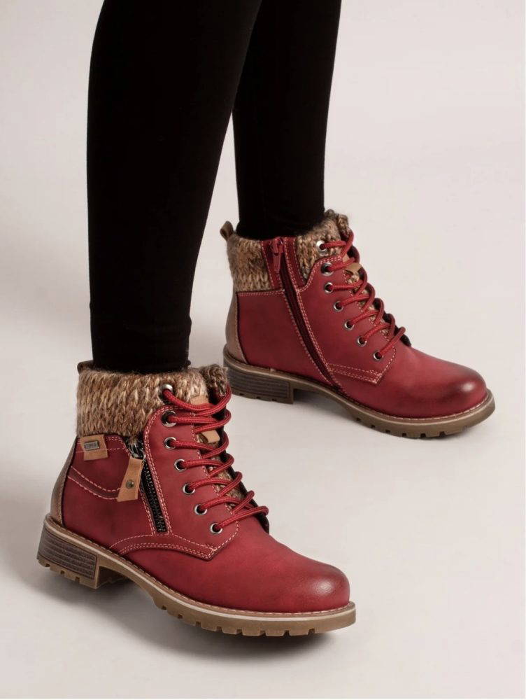 Lunar Millie Red Boots