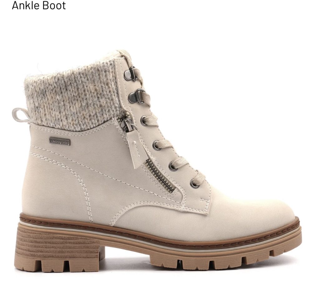 Lunar Chantelle Beige Boots - Image 2