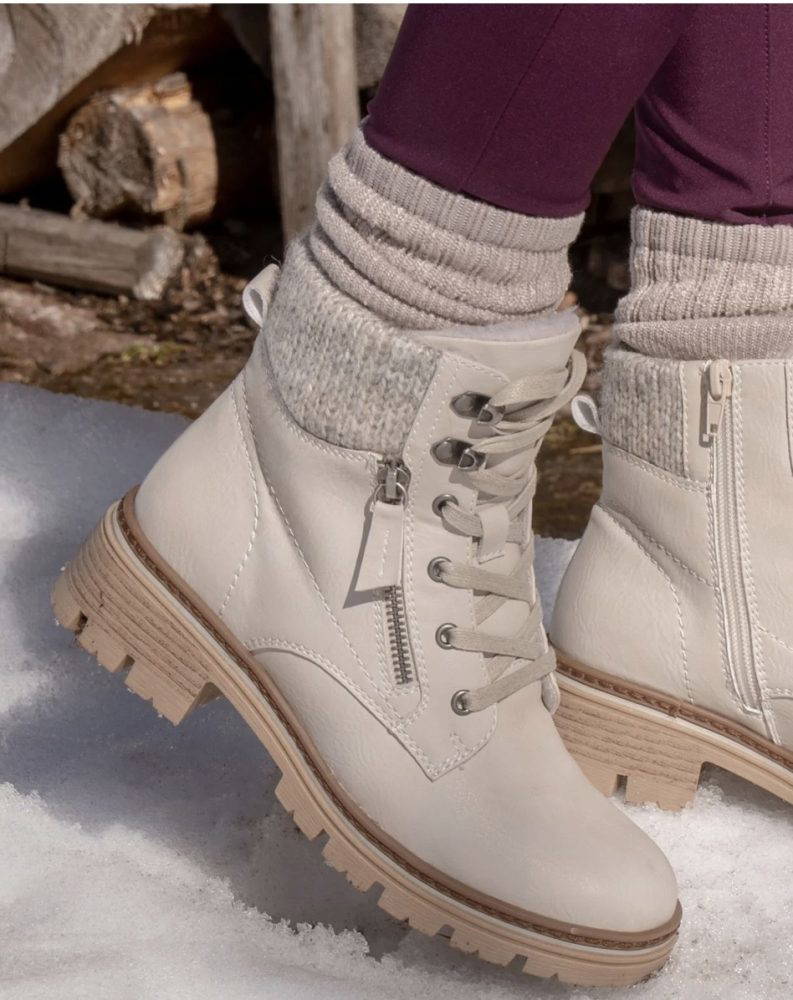 Lunar Chantelle Beige Boots - Image 7