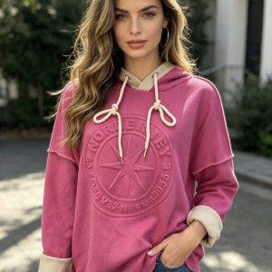 Paige Contrast Trim Hoody
