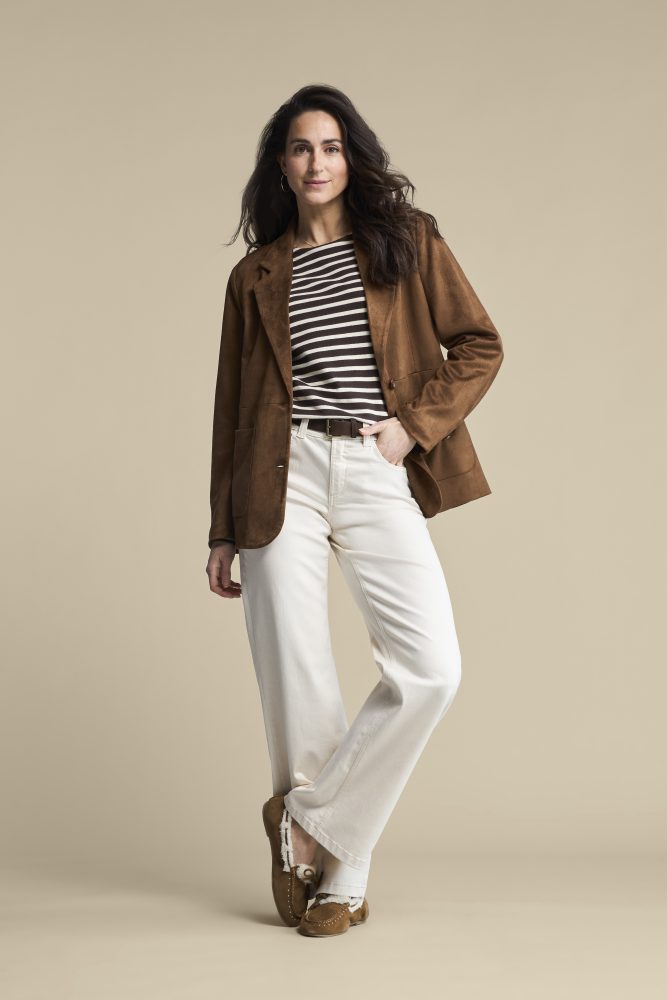 Red Button Colette & Belt Washed Twill Jeans