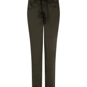 Red Button Tessy Jogger in Dark Green & Navy