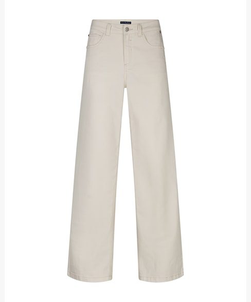 Red Button Colette & Belt Washed Twill Jeans - Image 4