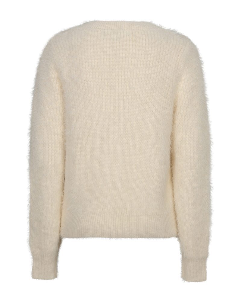Red Button Fuzzy Cardigan - Image 3