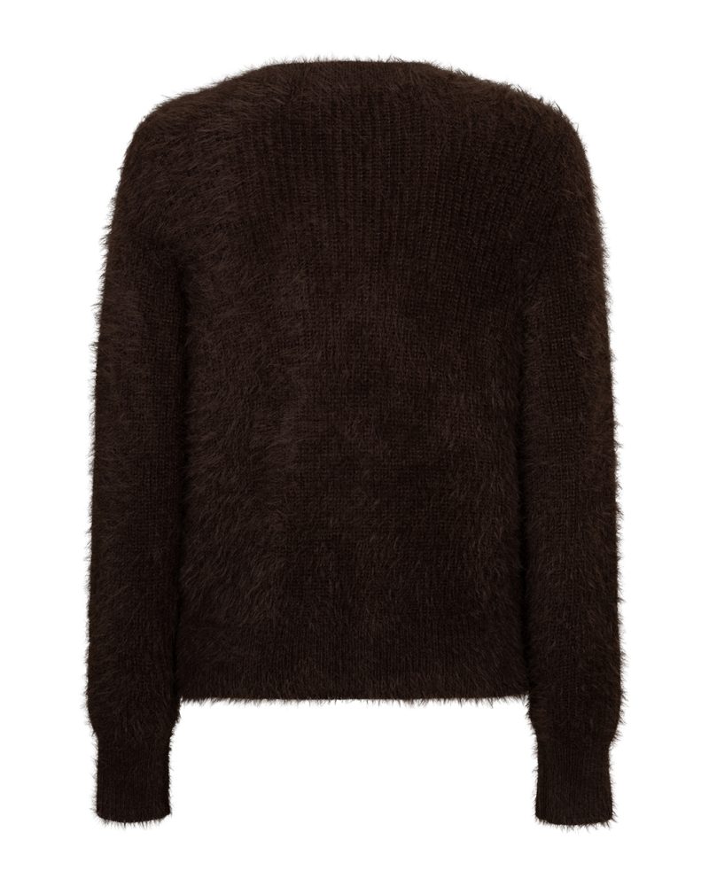 Red Button Fuzzy Cardigan - Image 5