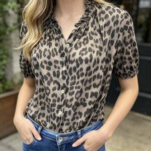 Willow Leopard Print Blouse