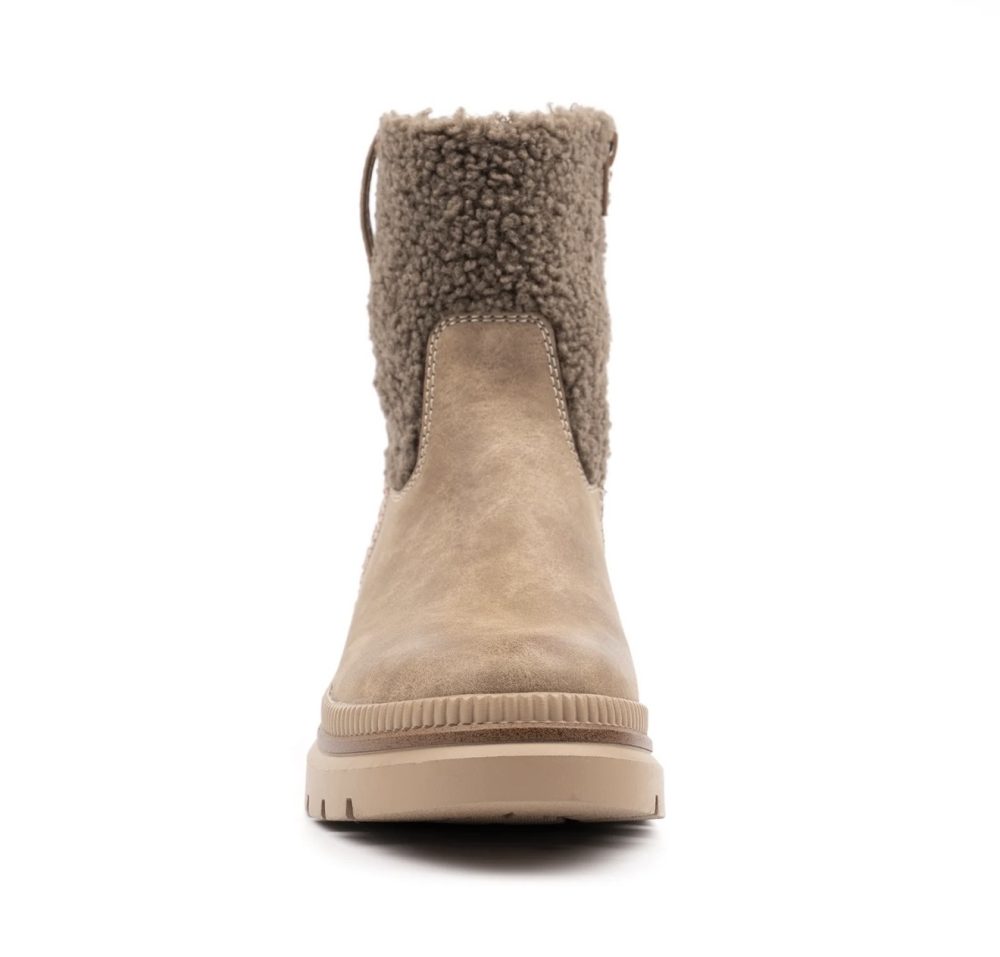 Lunar Dawn Taupe Ankle Boots - Image 4