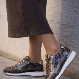 Lunar Sally Taupe Trainers