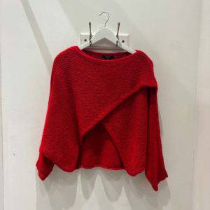 Megan Crossover Knitted Jumper