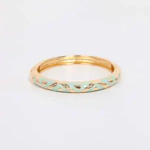 3502 Enamel Hinged Blue Bracelet