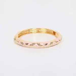3511 Lilac Enamel Hinged Bracelet