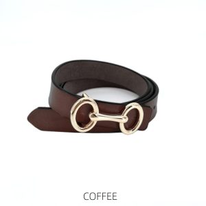 Mara Slim Leather Belt