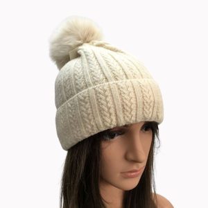 Cable Knit Bobble Hat